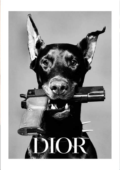 dior dog poster